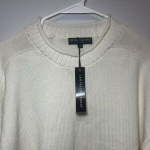 NWT Central Park West Remi Ivory Knit Sweater Women Size Medium